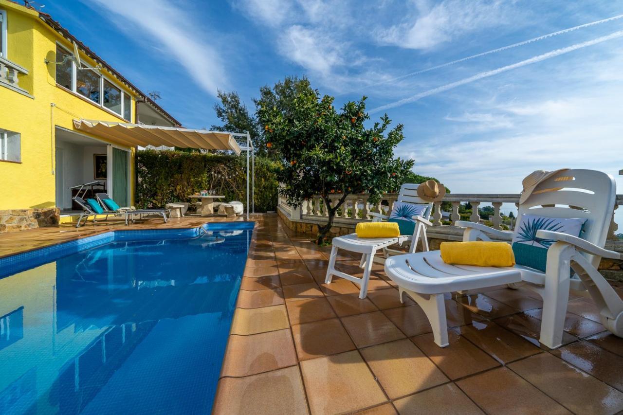 Villa Vista Lux, Piscina Privada Y Zona Exterior Con Vista Mar Tossa de Mar Exterior foto